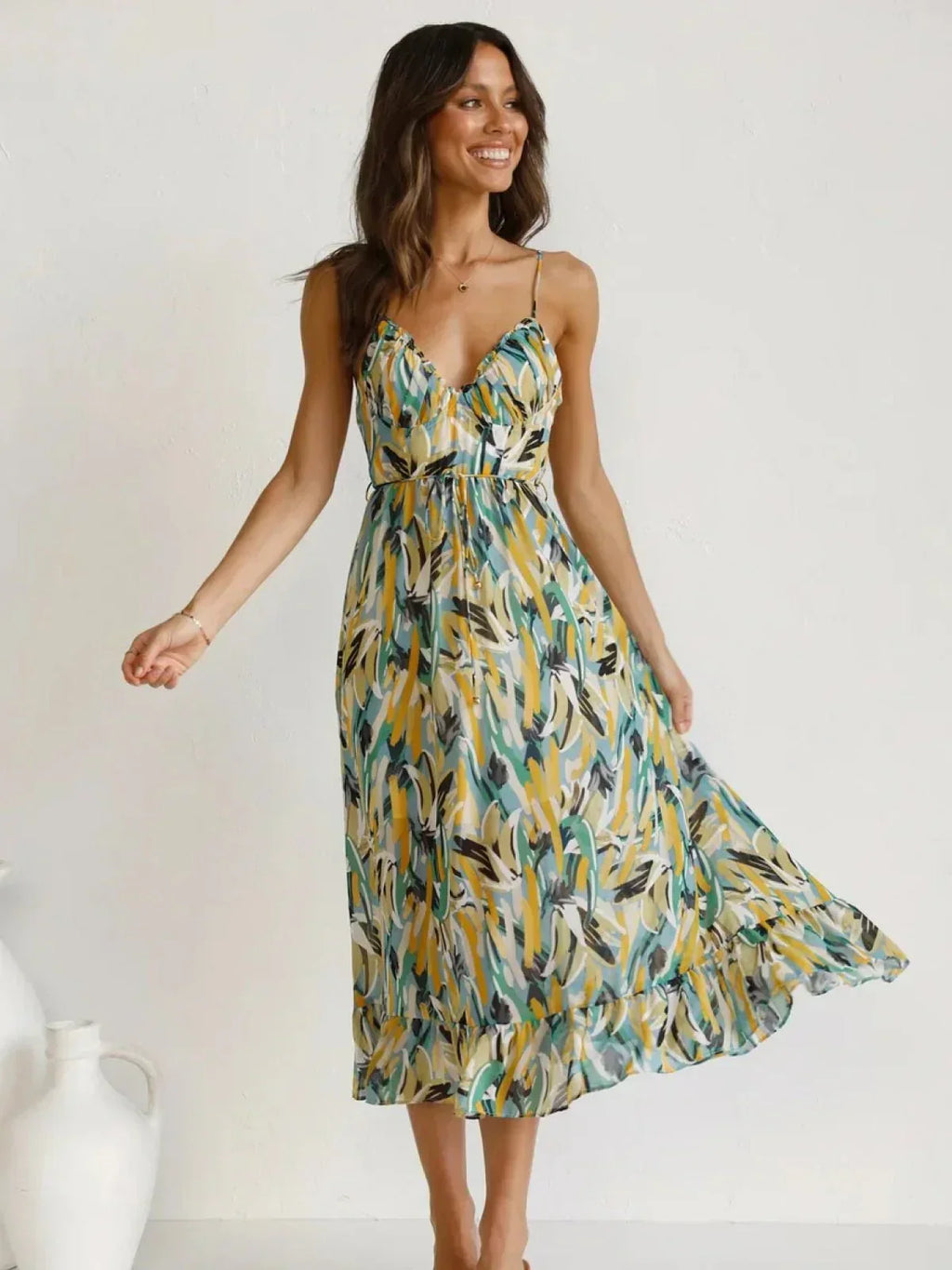 Serena™ - Colorful Midi Dress