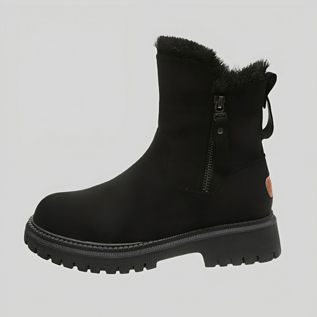 Valenzora | Warm knee-high boots - plush winter shoes