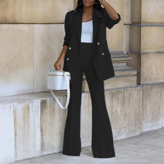 Valenzora | Elegantes zweiteiliges Hosenanzug-Blazer-Set