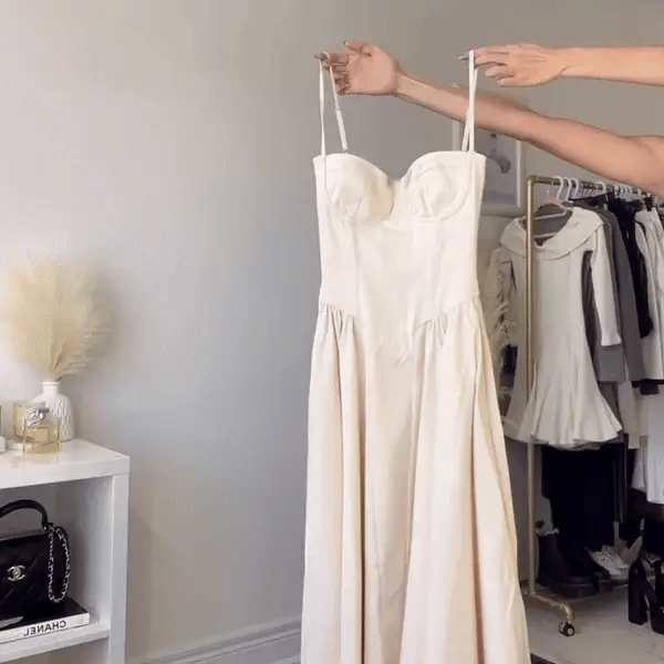 Dress with corset