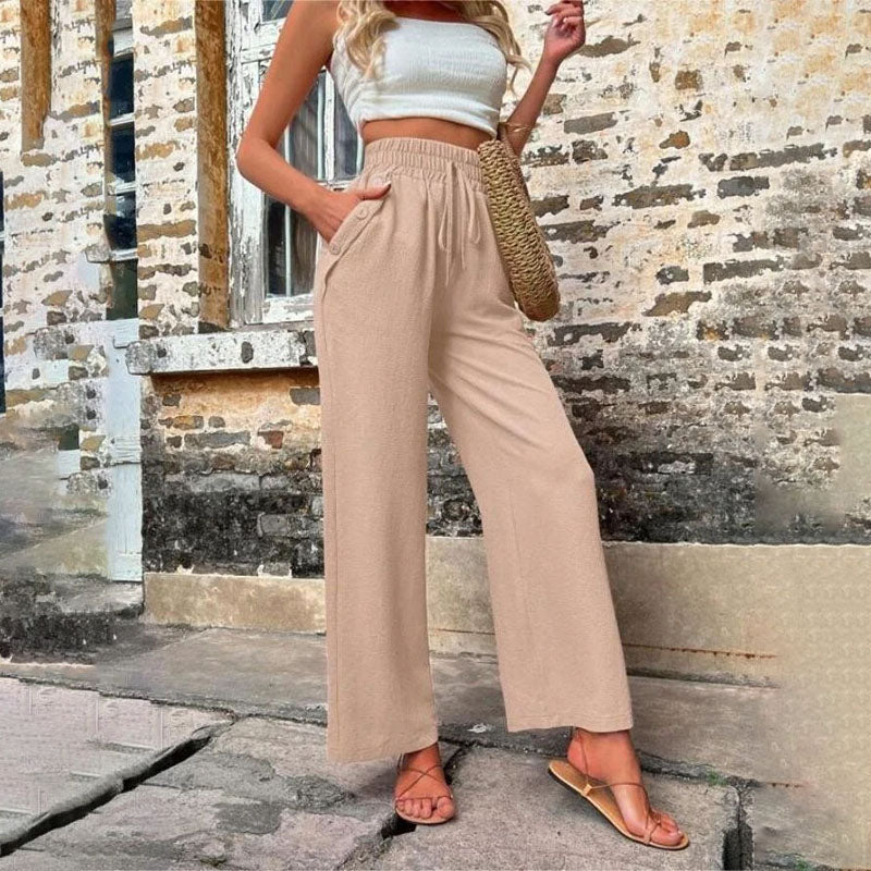 Valenzora | Colorful, airy summer trousers for women with wide legs