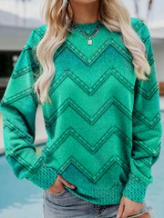 Valenzora | GEOMETRIC CASHMERE SWEATSHIRT