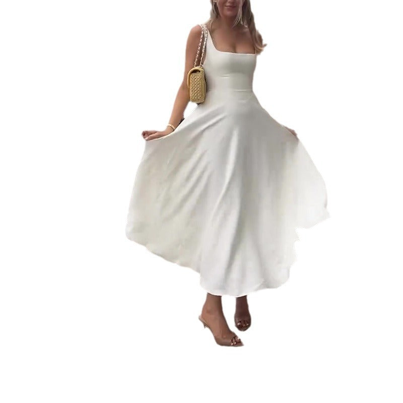 Valenzora | Trägerkleid mit eckigem Ausschnitt