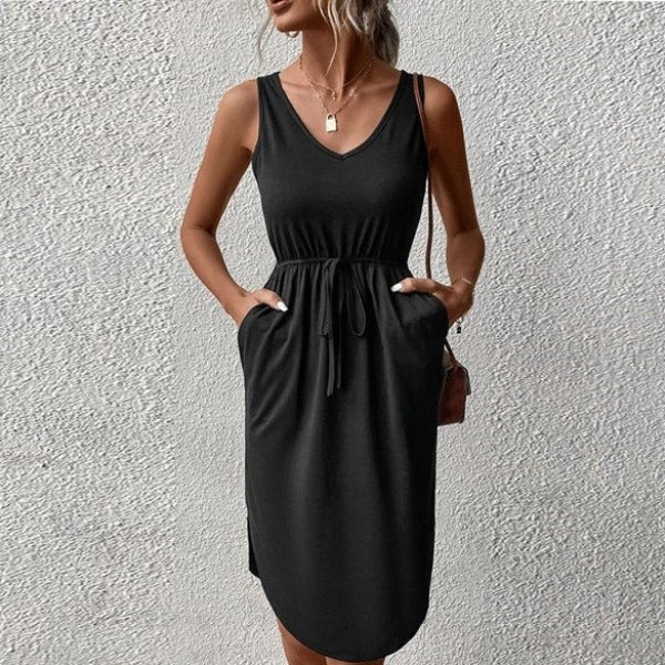 Valenzora – Elegantes Kleid mit Knopfleiste