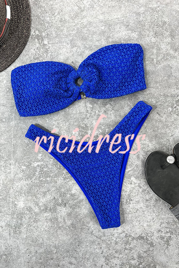 Valenzora bandeau bikini with a ring neckline