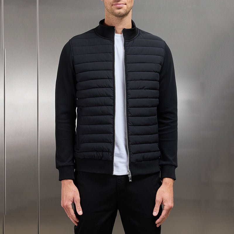 Valenzora | Lightweight stand-up collar cardigan, lined casual jacket with zipper, for spring & autumn