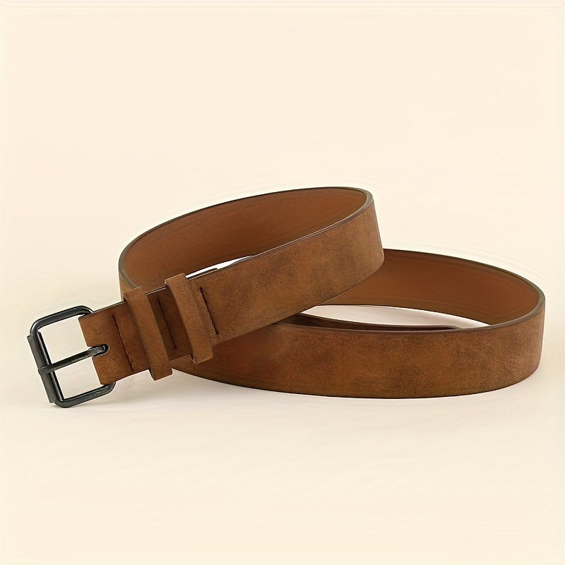 Valenzora | Brauner PU-Leder-Fashiongürtel