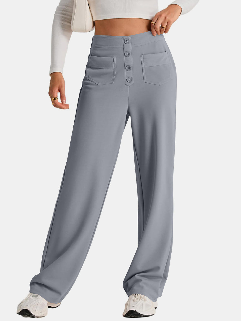 Valenzora | Weite Hose mit Taschen, elegant und bequem