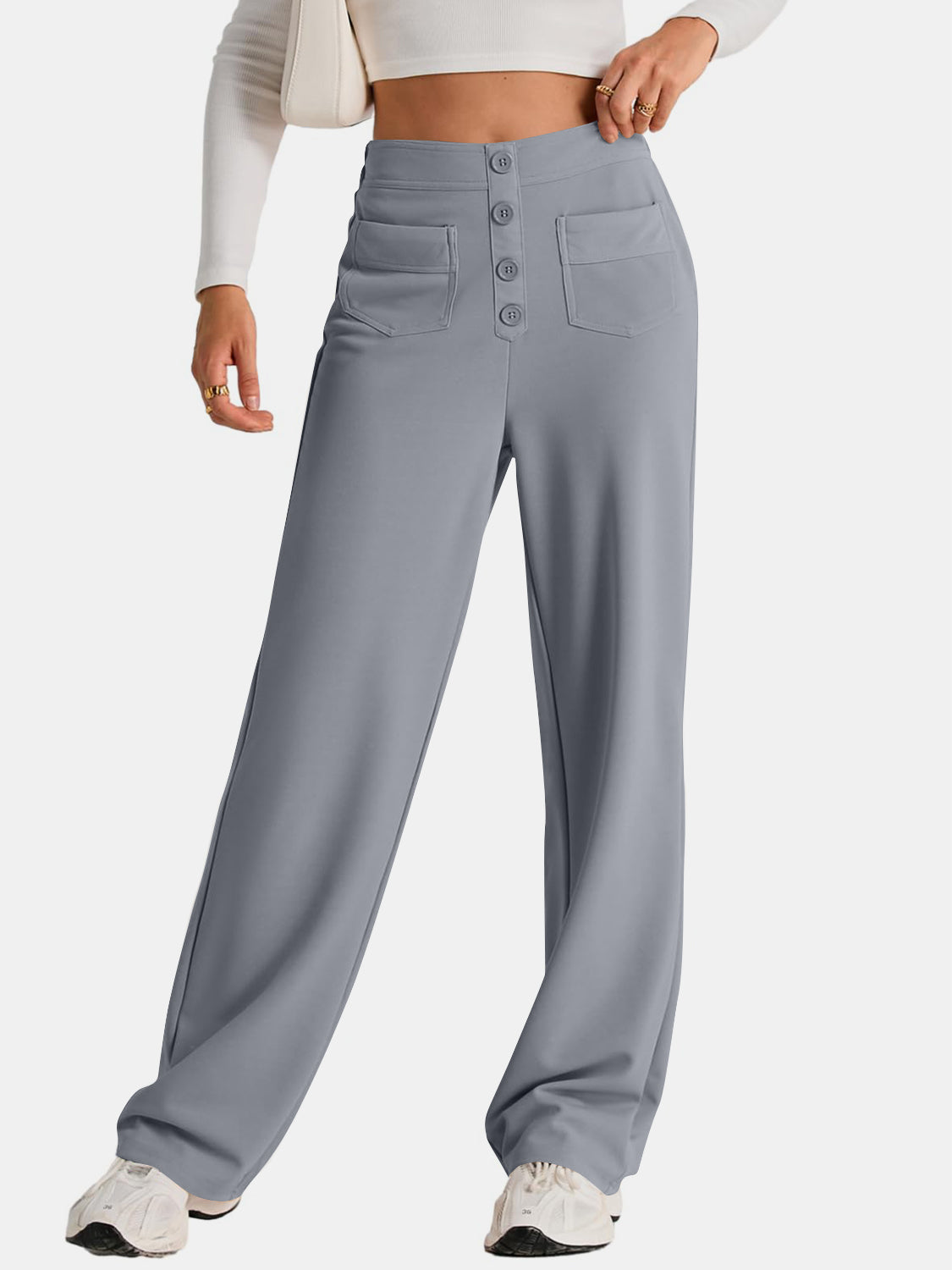 Valenzora | Weite Hose mit Taschen, elegant und bequem