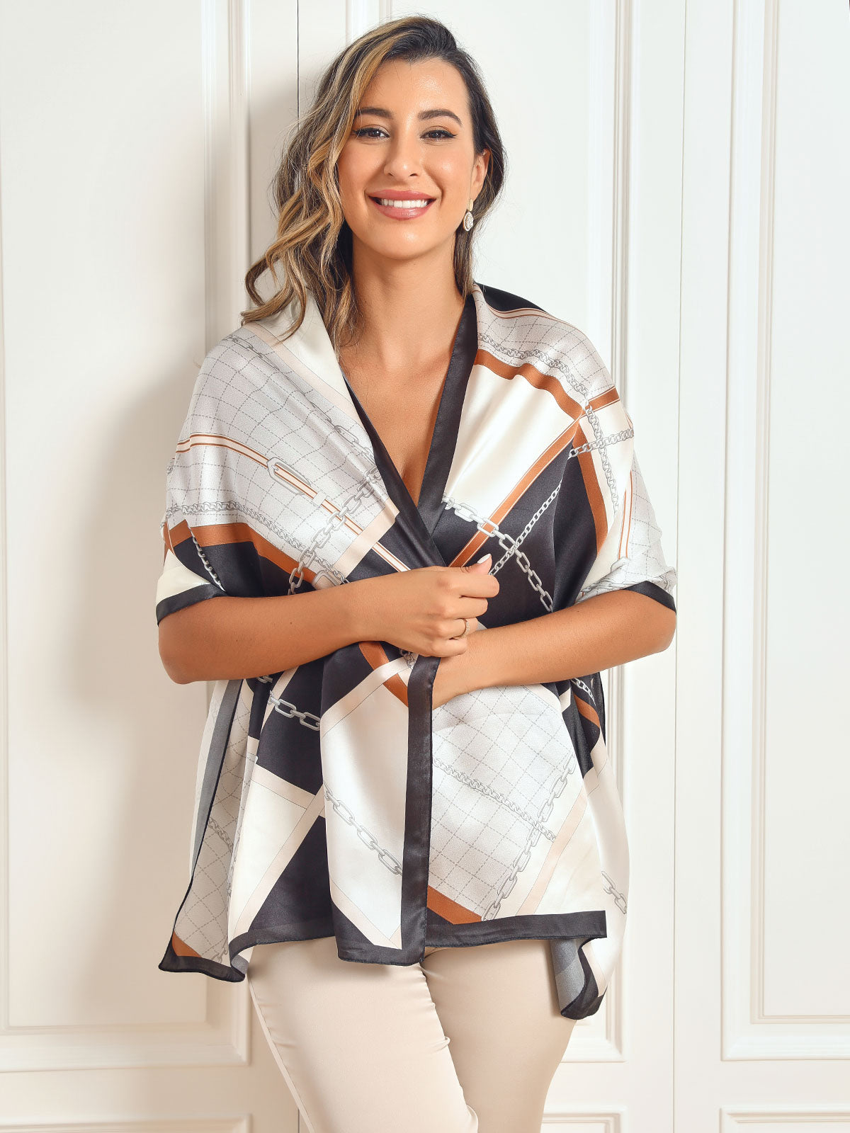 Valenzora | Luxurious women's scarf made of mulberry silk