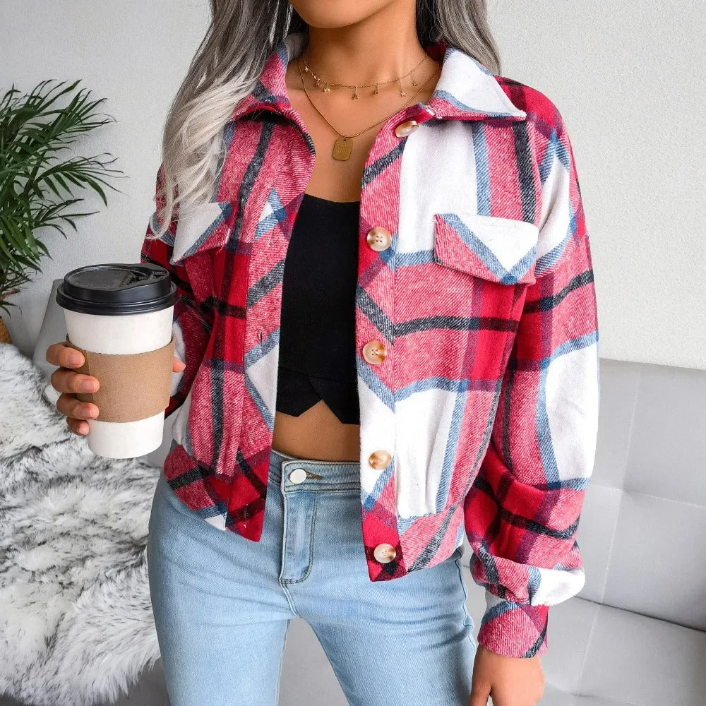 Valenzora | Checkered Summer Jacket for Women