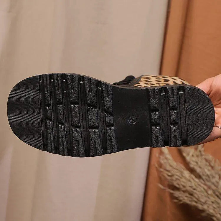Valenzora | Women's Leopard Martin Boots