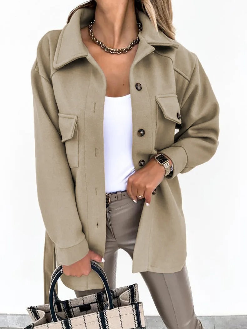 Valenzora | Summer jacket, lightweight wool, long jacket