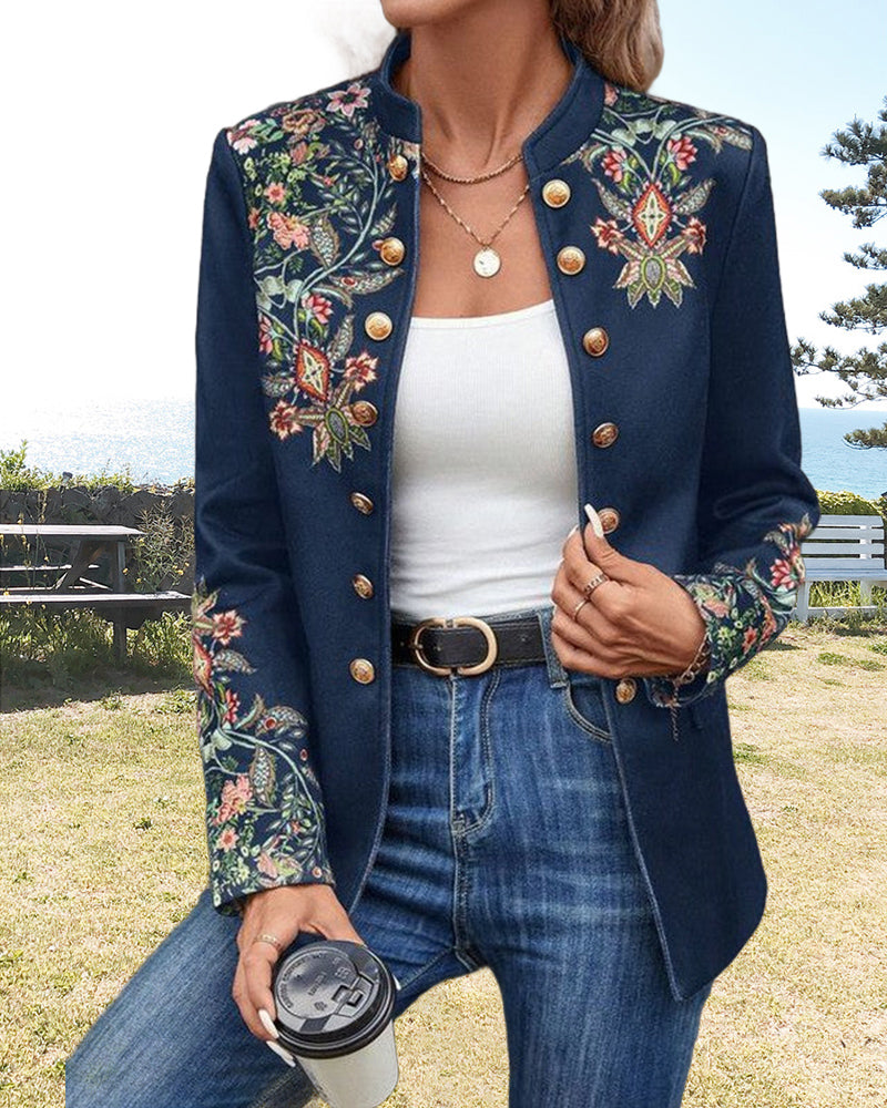 Valenzora | Double-breasted blazers with print
