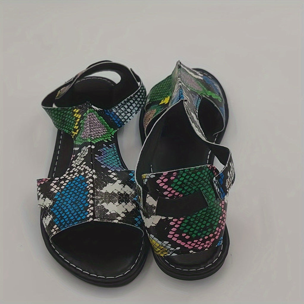 Valenzora | Sandals with elastic strap, lightweight flat summer shoes