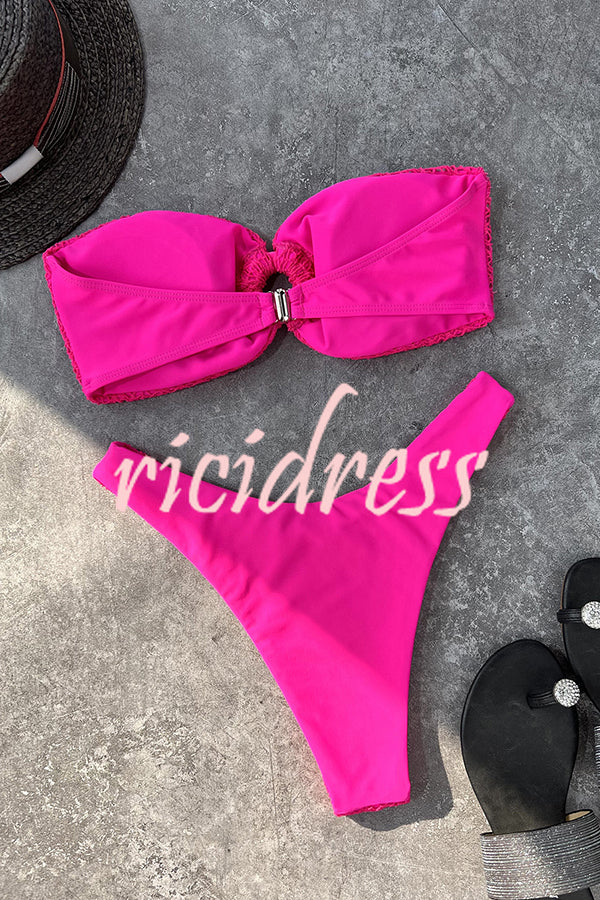 Valenzora bandeau bikini with a ring neckline