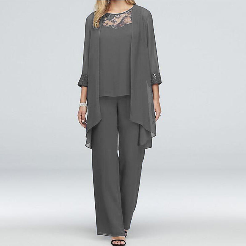 Valenzora | Elegant three-piece cardigan set