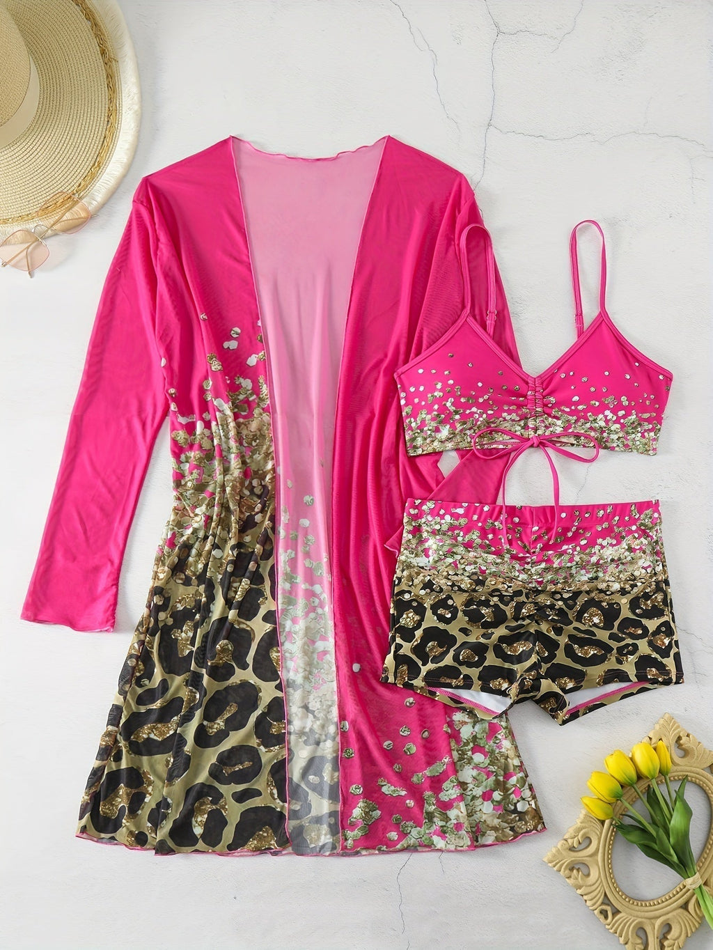Valenzora | Leopard print bikini set