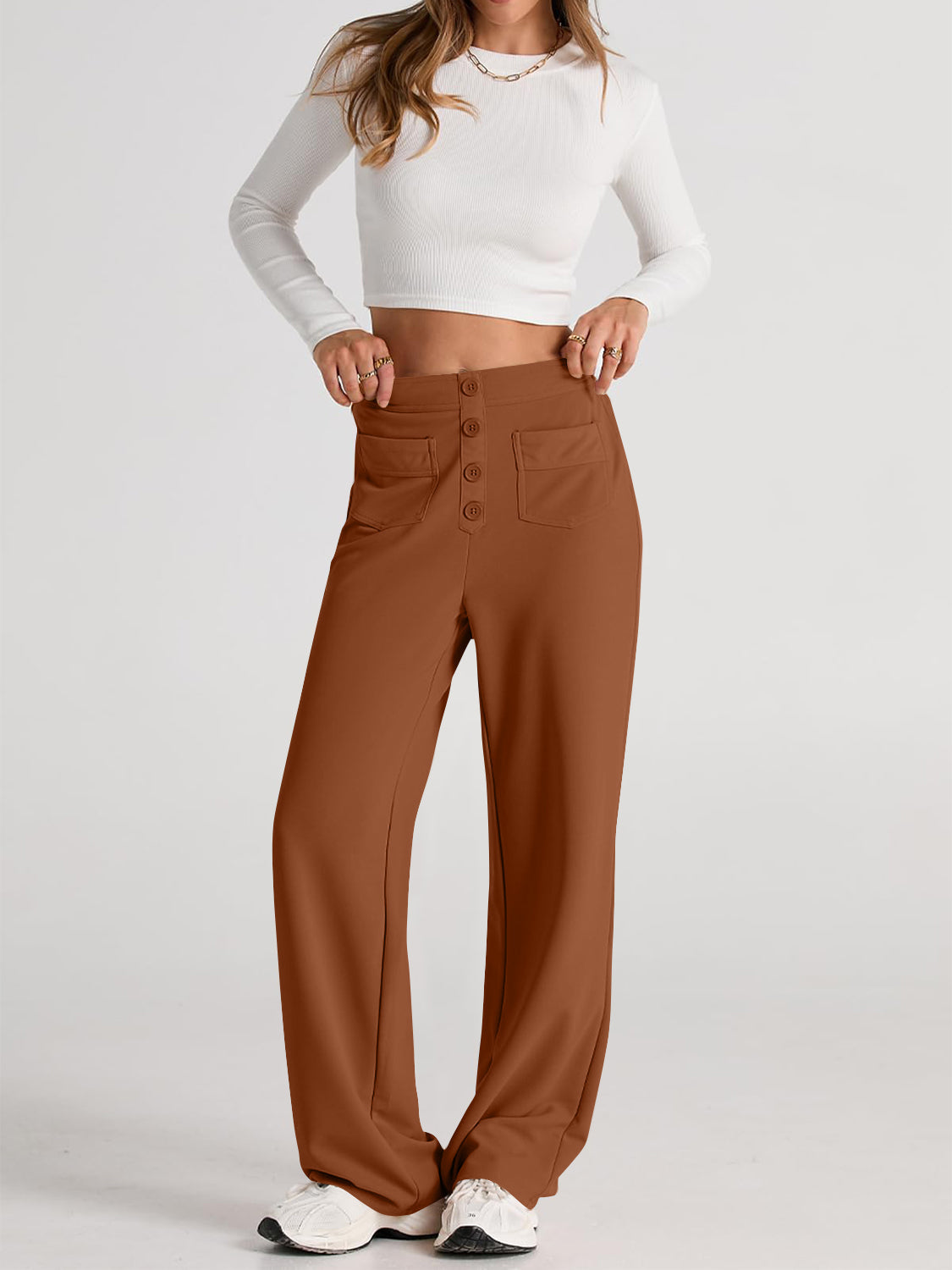 Valenzora | Weite Hose mit Taschen, elegant und bequem