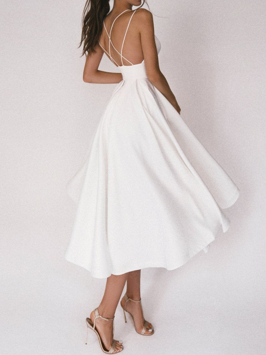 Valenzora | Elegant Midi Dress with Straps for Women