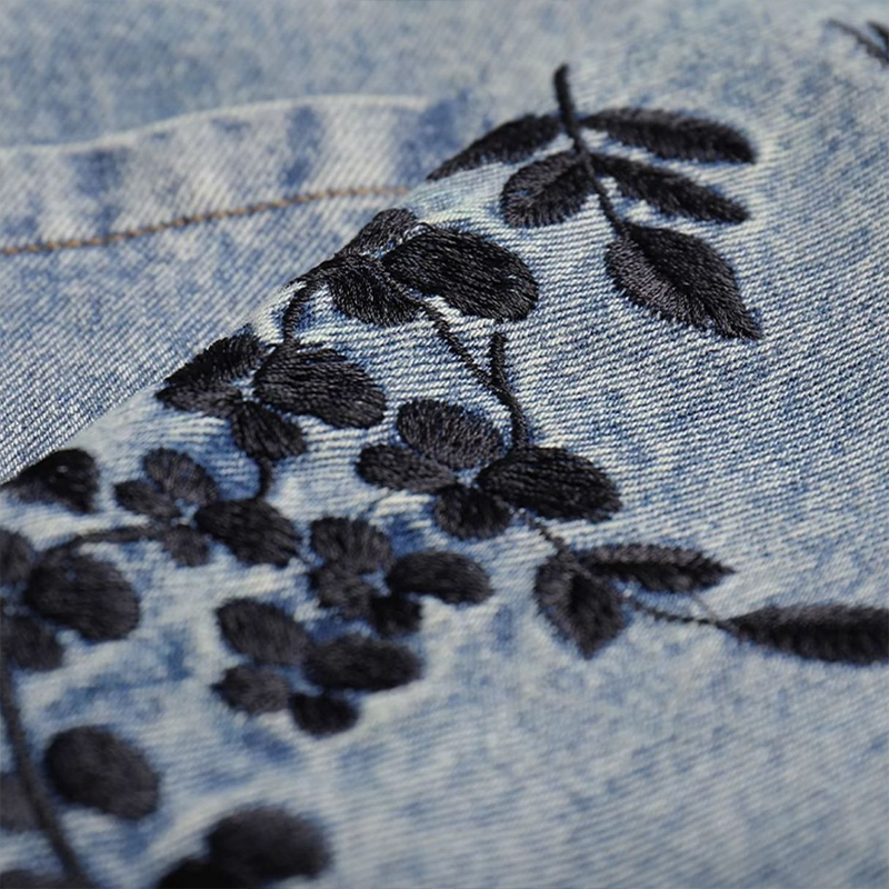 Valenzora | Vintage floral denim jacket