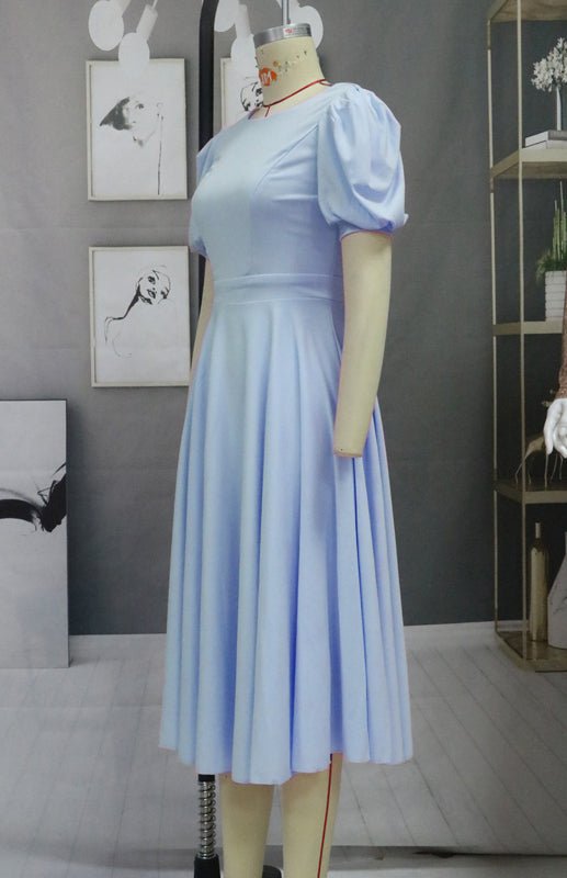 Valenzora | Mode Einfarbig Figurbetontes Sexy Maxikleid mit Großem Schwung