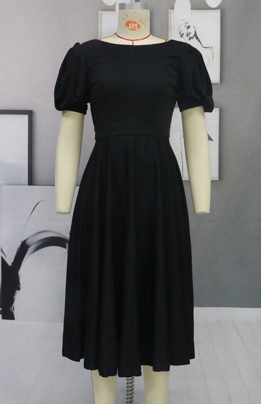 Valenzora | Mode Einfarbig Figurbetontes Sexy Maxikleid mit Großem Schwung