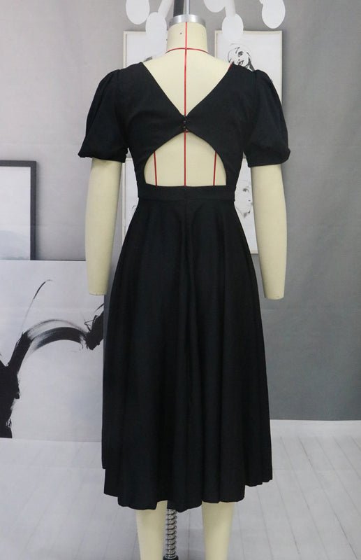 Valenzora | Mode Einfarbig Figurbetontes Sexy Maxikleid mit Großem Schwung