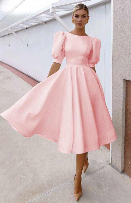 Valenzora | Mode Einfarbig Figurbetontes Sexy Maxikleid mit Großem Schwung