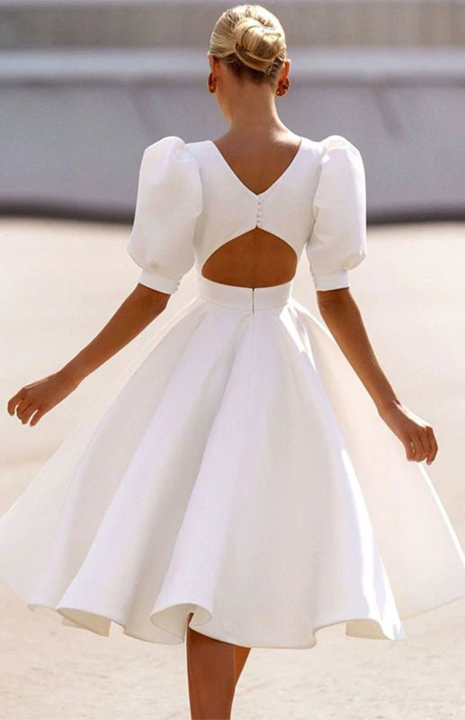 Valenzora | Mode Einfarbig Figurbetontes Sexy Maxikleid mit Großem Schwung