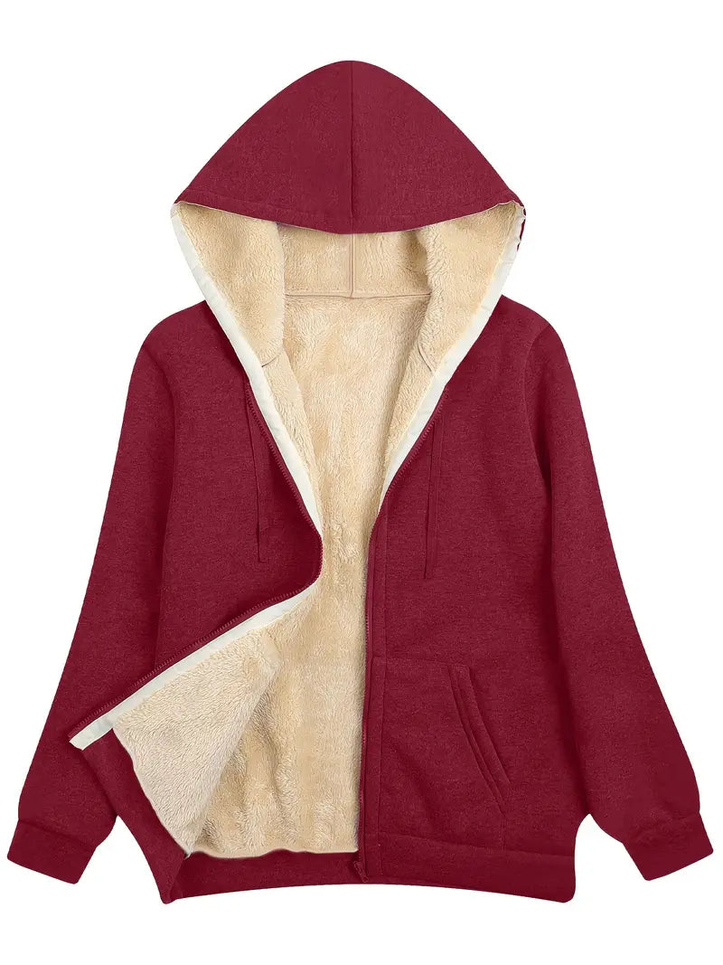 Valenzora | Warme und weiche Kapuzenjacke für Damen | Perfekt für den Winter