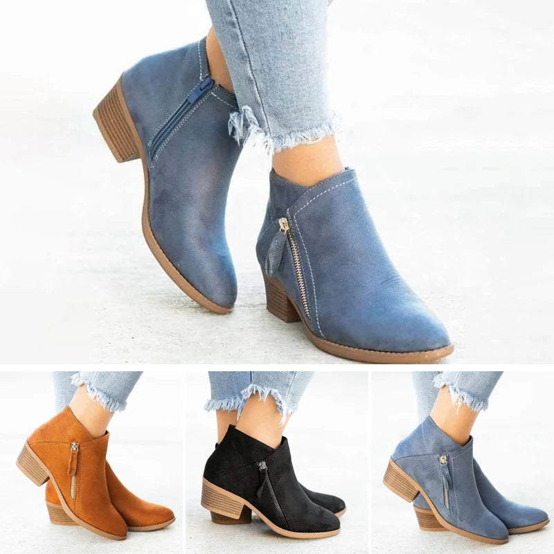 Valenzora Orthopedic Leather Boots for Women