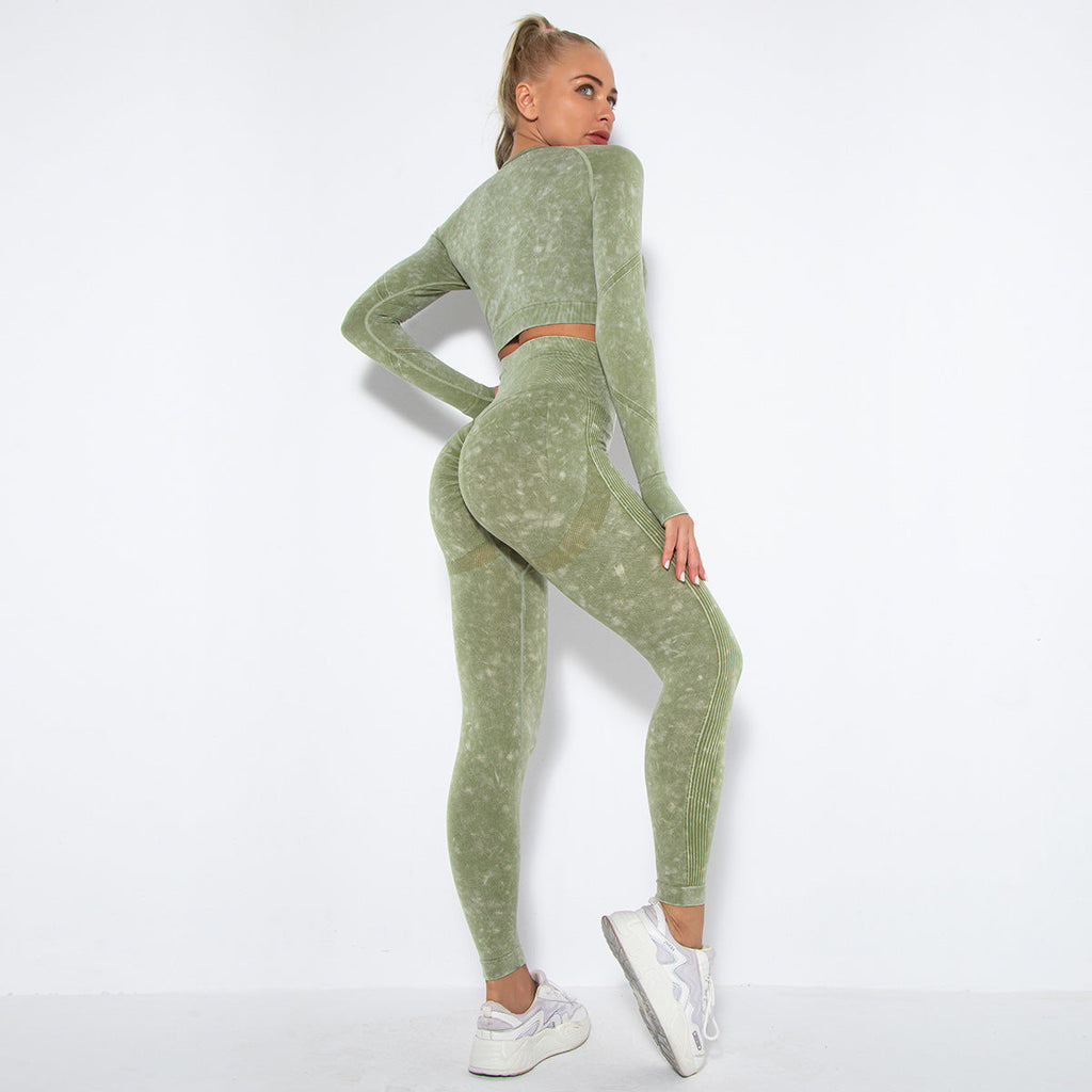 Valenzora | Sportliches Set mit Crop Top und High-Waist Leggings
