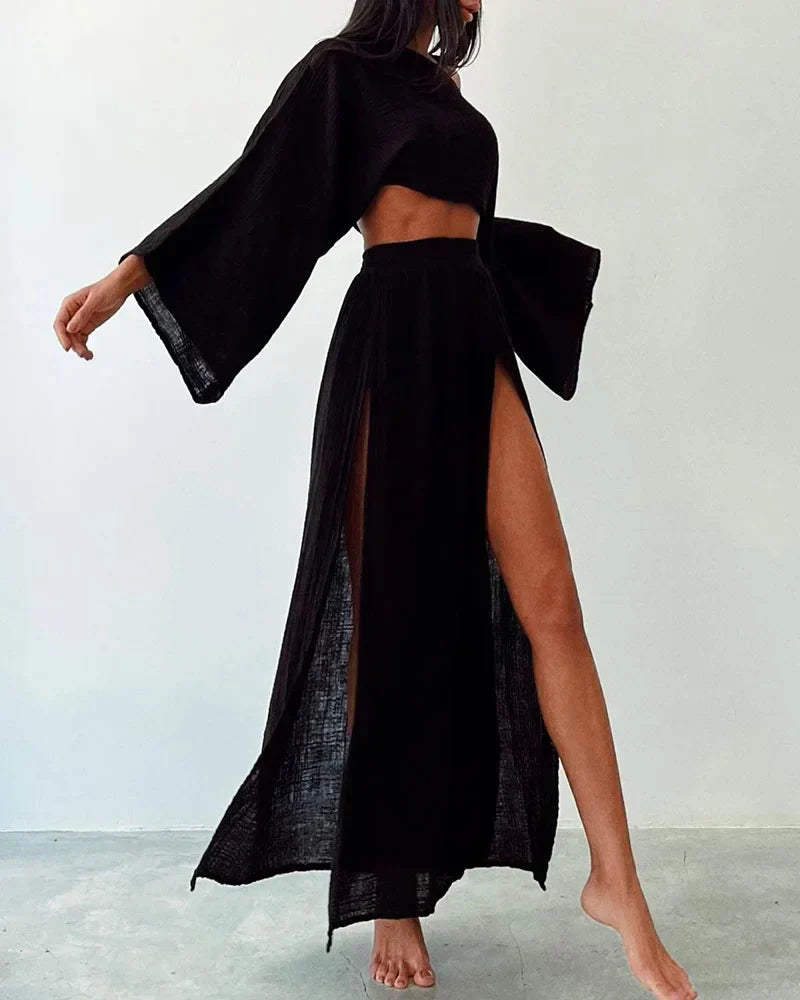 Valenzora | Elegant cotton two-piece set