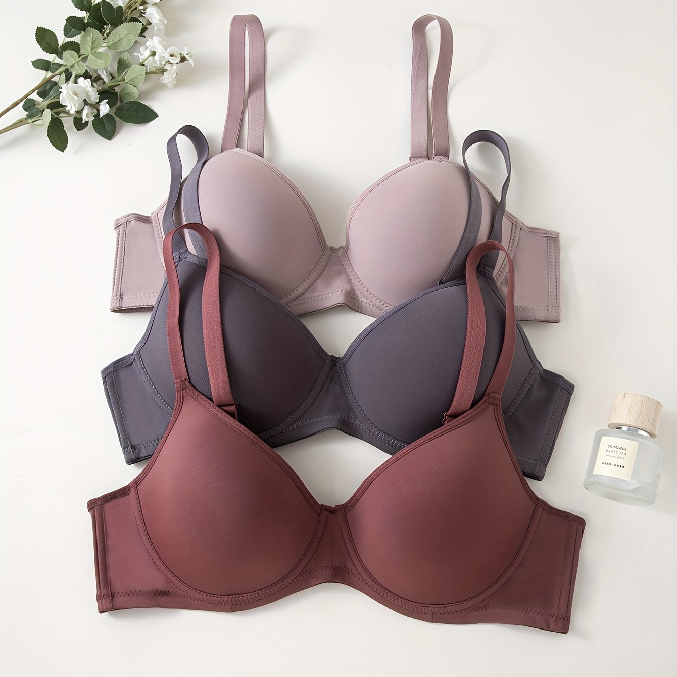 Valenzora | 3-Piece Seamless Anti-Rejection Push-up Bra