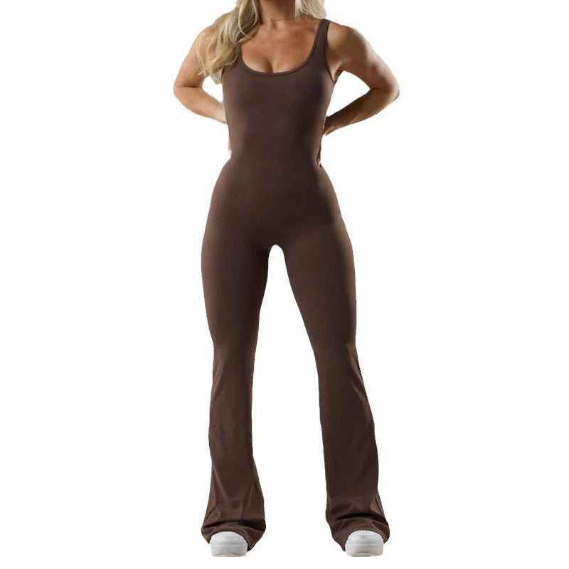 Valenzora | Yoga-Bodysuit – lässig, nahtlos mit offenen Details, Damenbekleidung