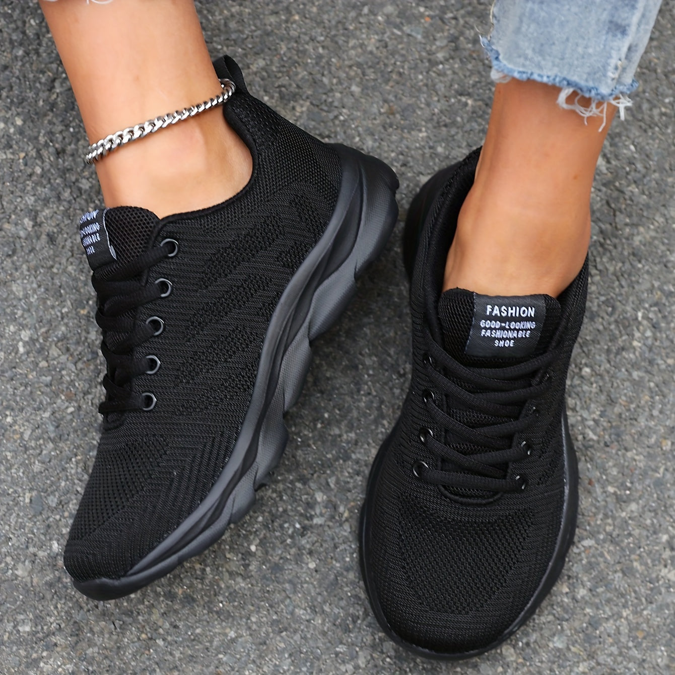 Valenzora | Breathable knitted women's sneakers