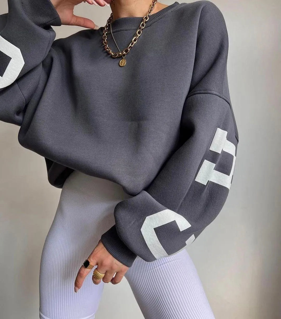 Valenzora | Women's sweater with casual print