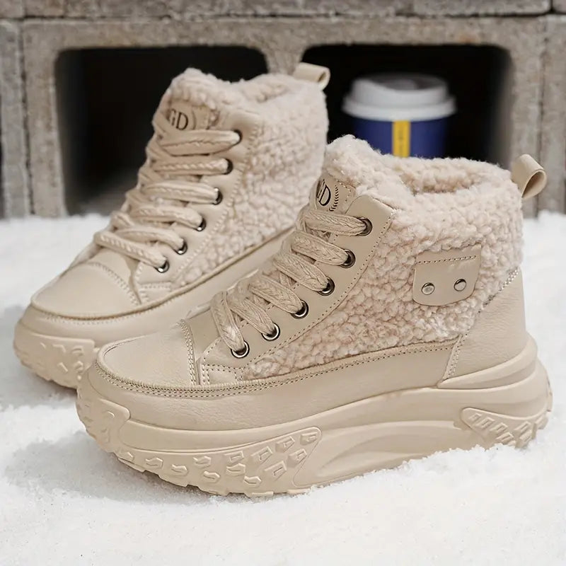 Valenzora – Wasserdichte Plüsch-Stiefeletten