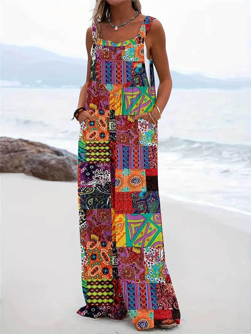 Valenzora | Colorblock jumpsuit with fashion elements