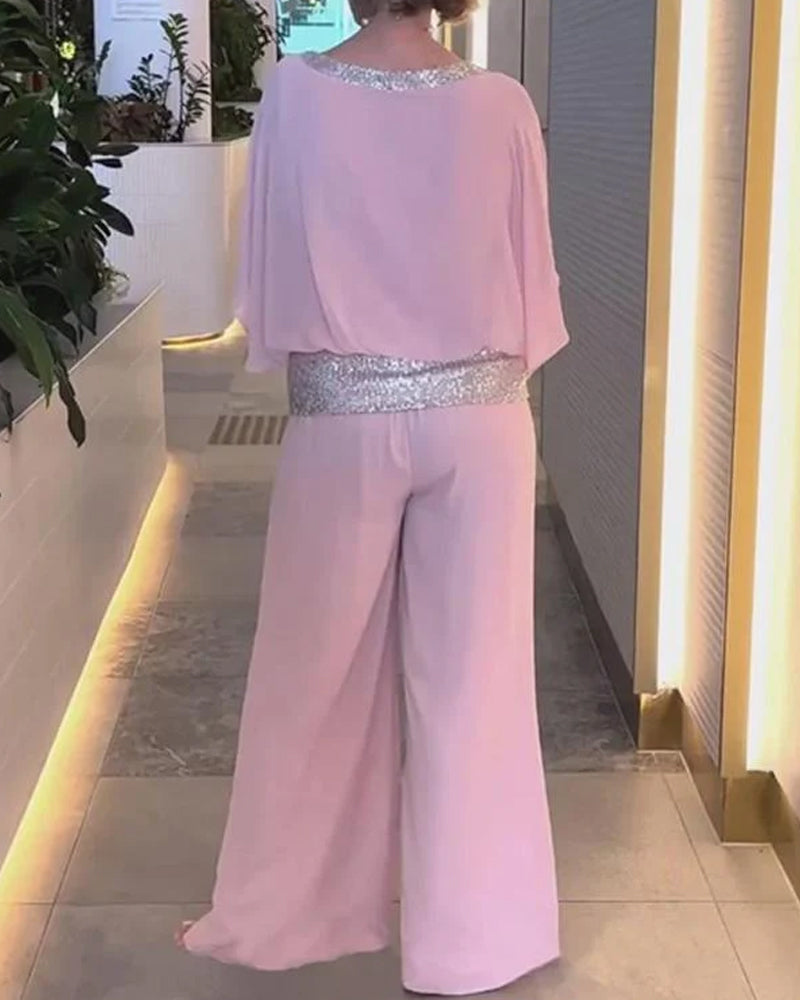 Valenzora | Shimmer in style sequin jumpsuit