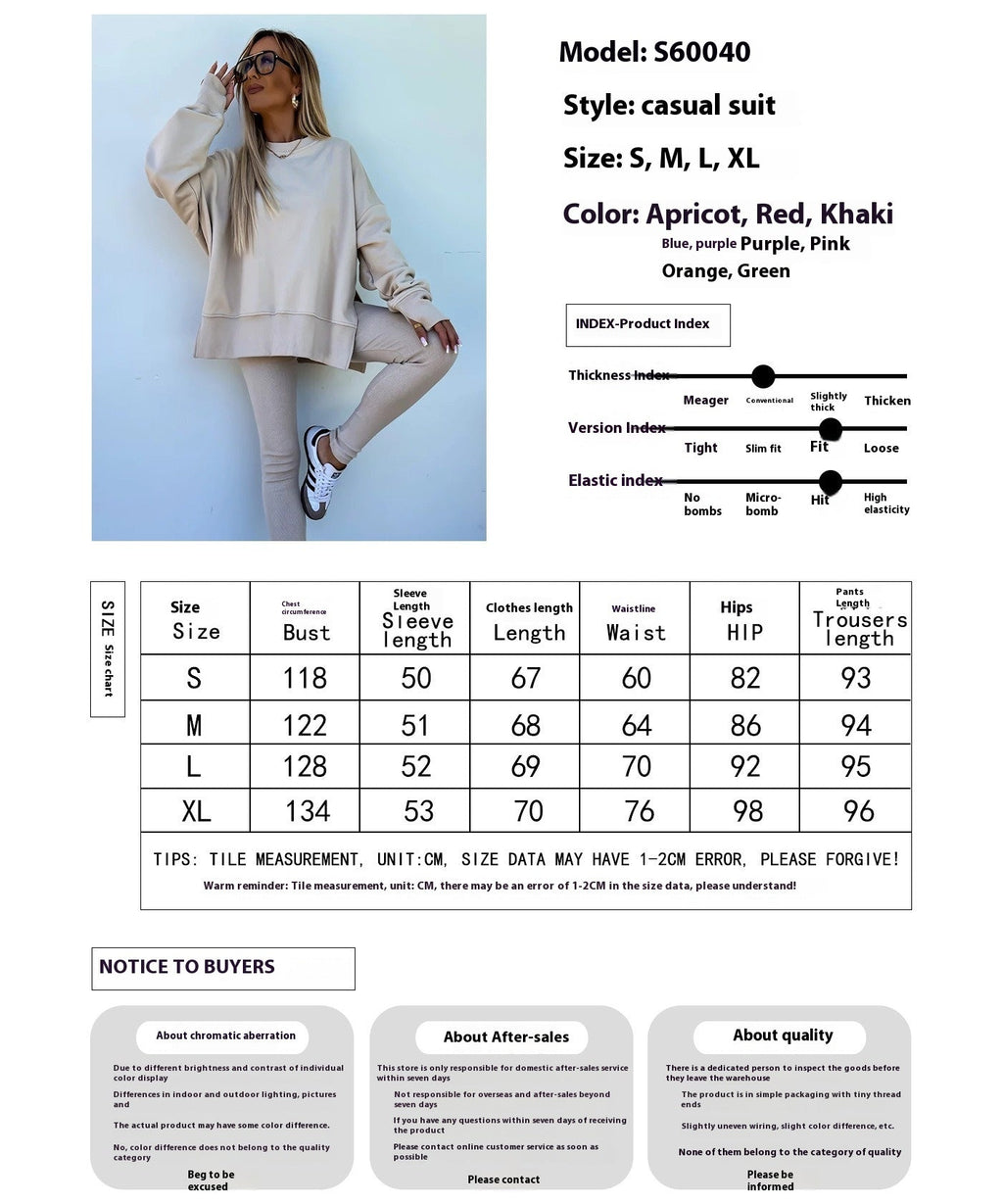Valenzora | Women's Relaxed Style Suit with Long Sleeves – Winter Set