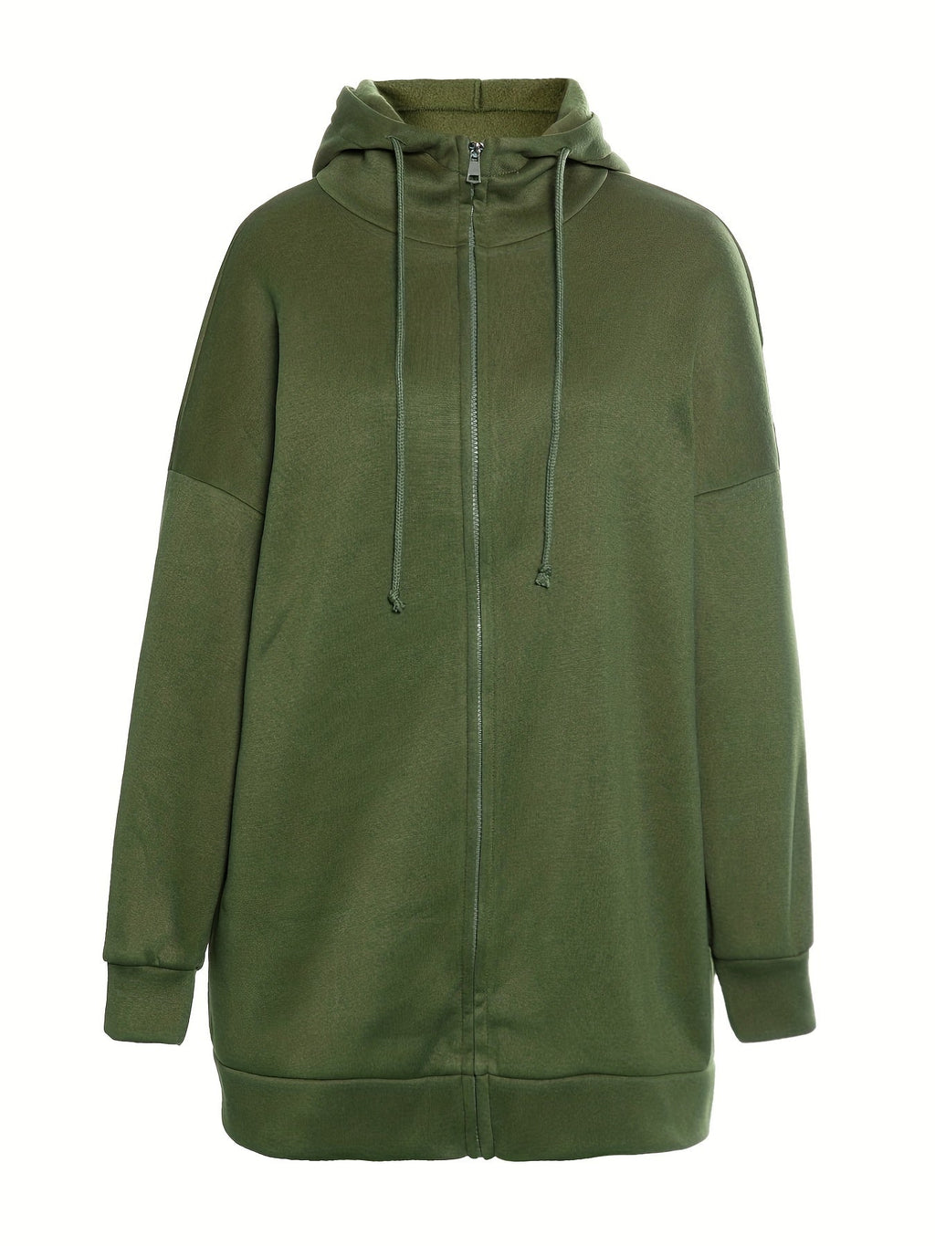 Valenzora | Comfort - Extrem bequemer langer Plüsch-Hoodie mit Reißverschluss und Kapuze für Damen