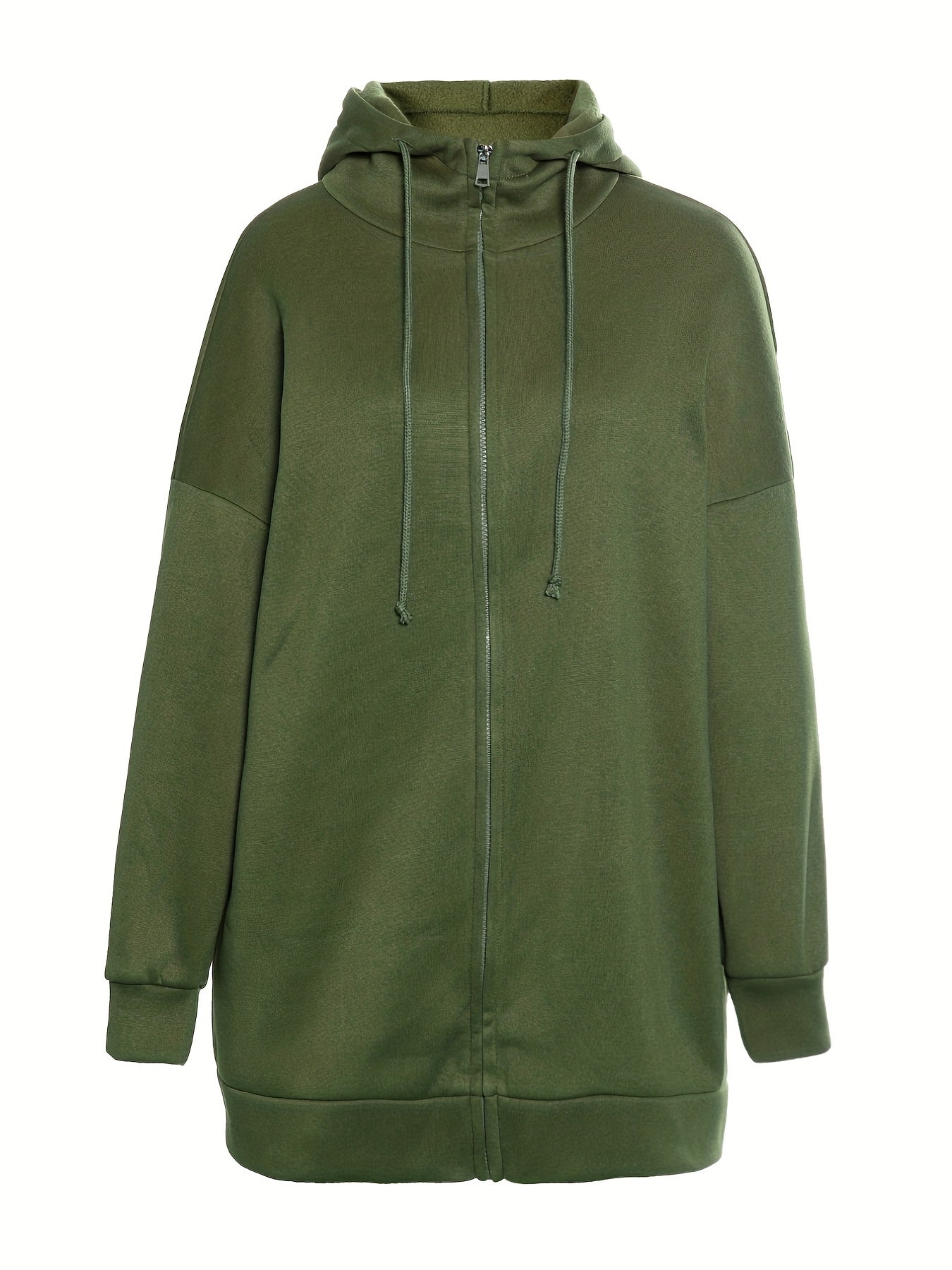 Valenzora | Comfort - Extrem bequemer langer Plüsch-Hoodie mit Reißverschluss und Kapuze für Damen