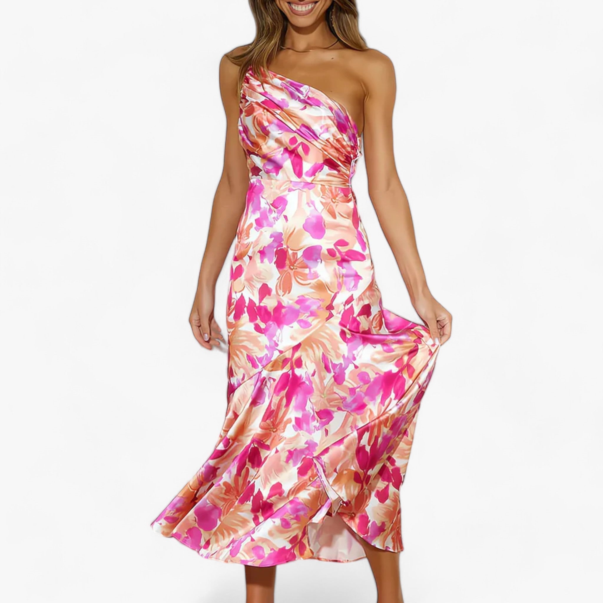 Printed dress - Elegant floral charm