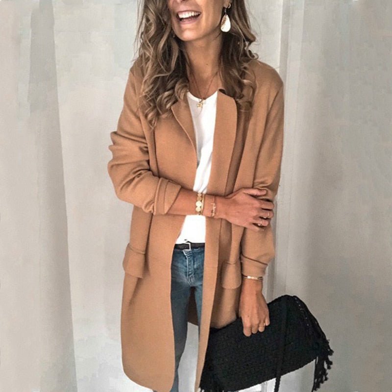 Valenzora | Langer Cardigan Bequeme und elegante Strickweste