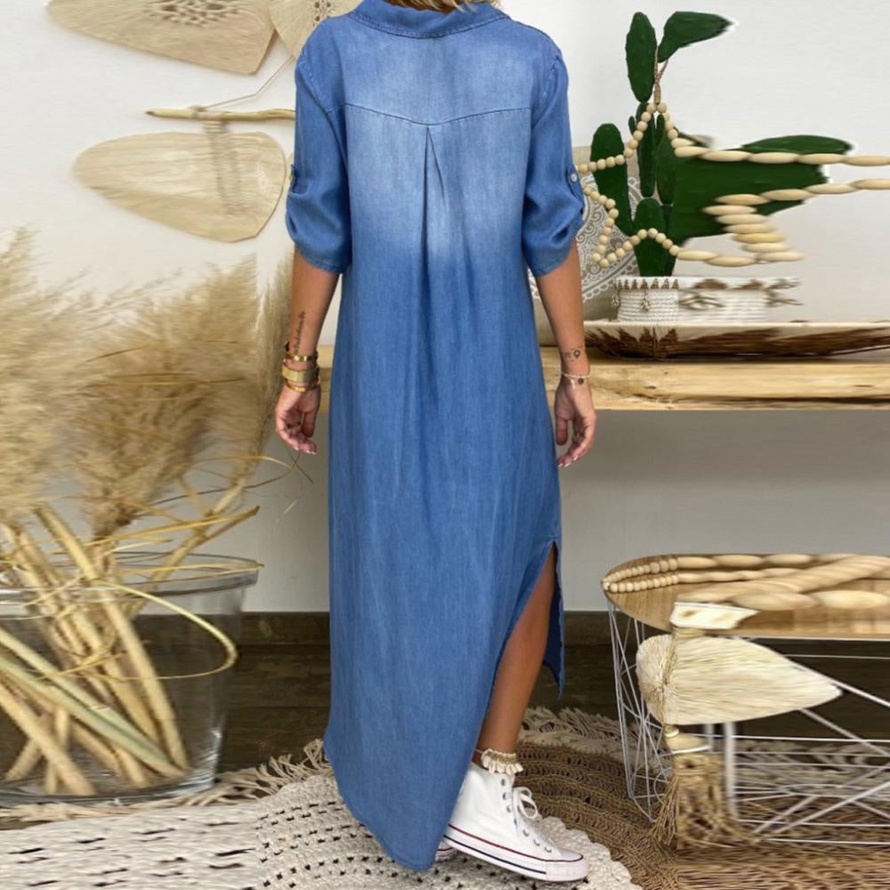 Valenzora | Long denim dress