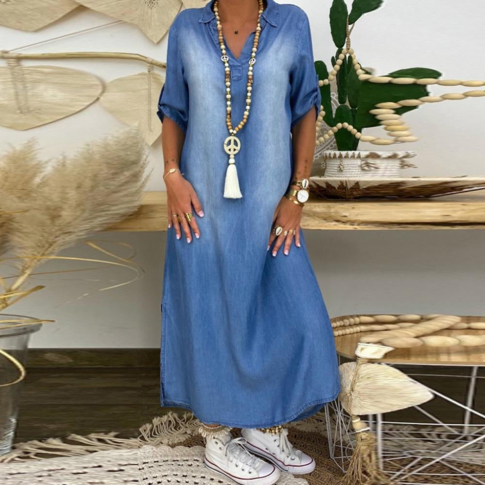 Valenzora | Long denim dress