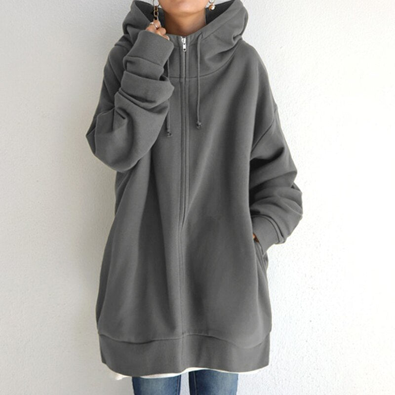 Valenzora | Hyggelig Winter Pullover Hoodie in Oversizes