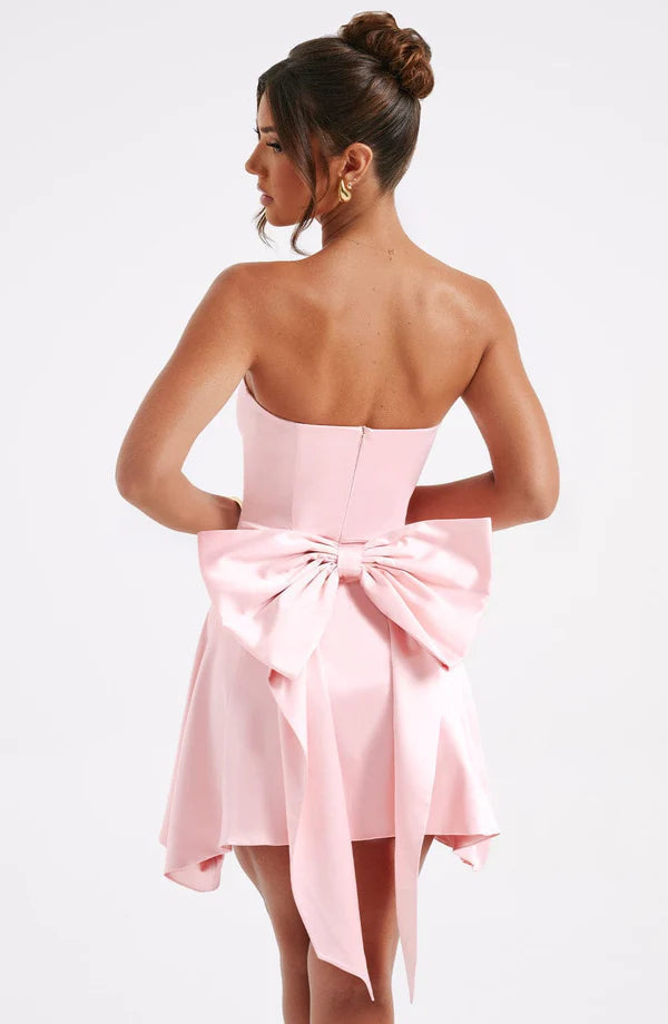 Valenzora | Sleeveless mini dress with bow detail